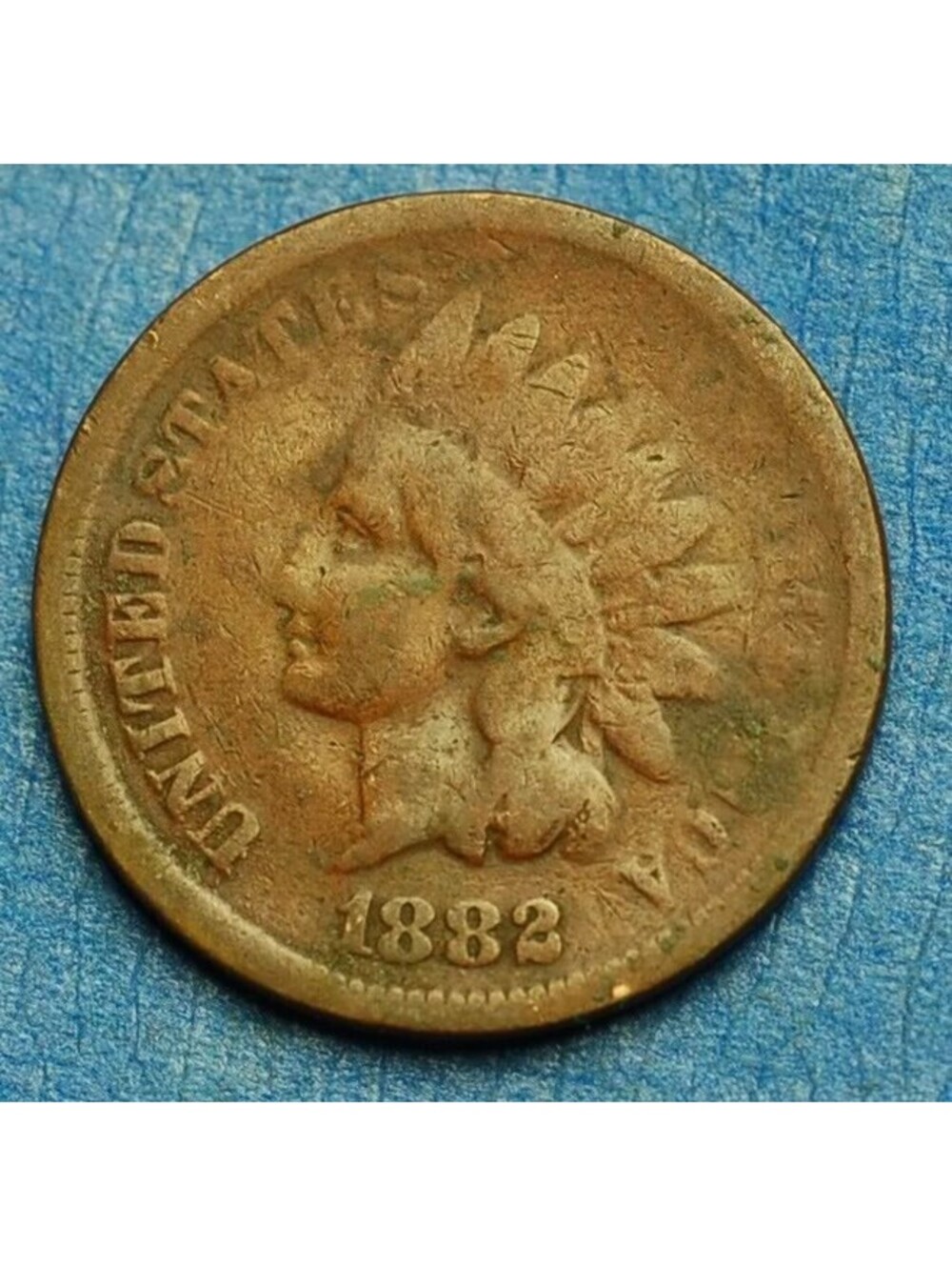 W1087 1882 Indian Head Cent Penny 1c - Check Out Our Store old coin money gift